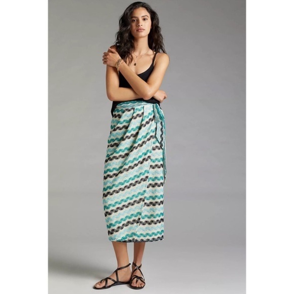 NWOT Anthropologie Geisha Designs Crochet MIDI Skirt Size XS Z269-99